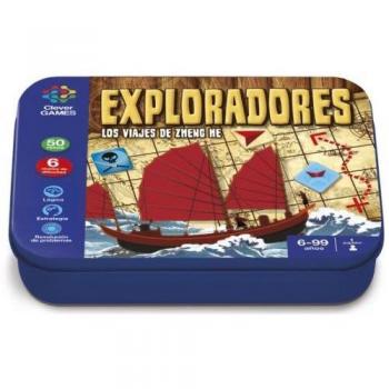 JUEGOS INTELIGENTES EXPLORADORES CAJA METÁLICA CLEVER GAMES 20x3x15 cm