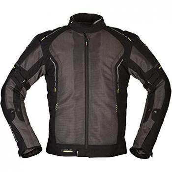 Chaqueta textil de motocicleta Modeka Khao Air Dark Grey/Black (Tamaño L)