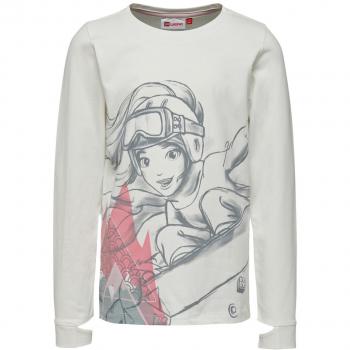 LEGO Sebastian, Camiseta de Manga Larga para Niñas, Blanco