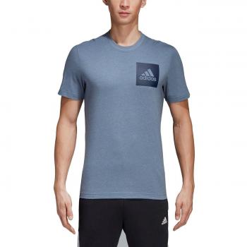 adidas ESS Chestlogo T Camiseta, Hombre, Azul
