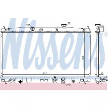 Radiador Nissens 68149 para Refrigeración del Motor