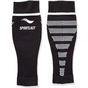 Sportlast Pro Pantorrilleras de compresión, Negro/Blanco, XS