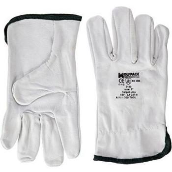 WOLFPACK LINEA PROFESIONAL Guantes Piel FLOR 7 Con Colgador
