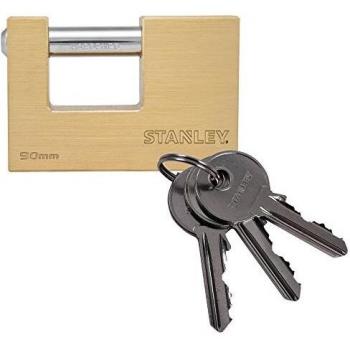 Candado de latón rectangular 90mm - STANLEY 751742027