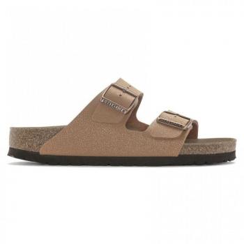Sandalias Birkenstock Arizona Vegan Birko-Flor Nubuck para mujer en color marrón