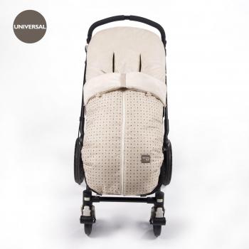 Walking Mum - Saco universal de invierno circus para silla de paseo beige