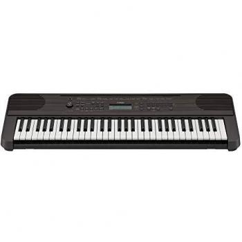 Yamaha PSR-E360 - Teclado digital portátil con 61 teclas sensibles a la pulsación para una mayor expresividad, color nogal oscuro