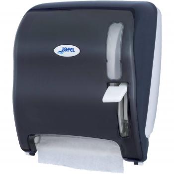Jofel AG15500 Azur Dispensador de Papel Continuo, Palanca, Fumé