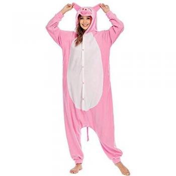 Unisexo Adulto Animal Onesie Caliente Animal pijamasTraje de Disfraz Carnaval Cosplay Disfraz Pig Talla 170-178cm