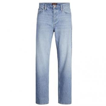 Jack & Jones Men's Baggy Fit Denim Jeans JJIEDDIE JJORIGINAL Blue Size 28/L32