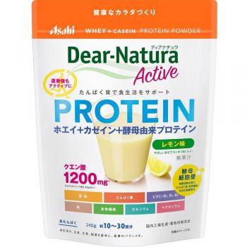 Asahi Dear-Natura Active Whey + Casein Protein Lemon 240g
