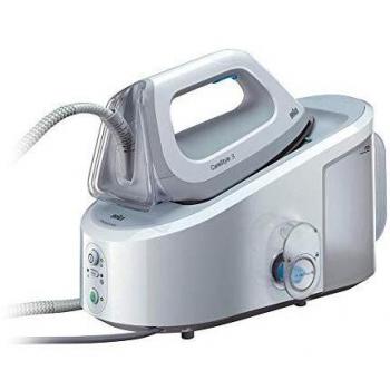 Braun Carestyle 3 IS3042/1WH - Centro de planchado, 2.400 w, 120 g/min, 5,5 bar, depósito 2 l, blanco y gris