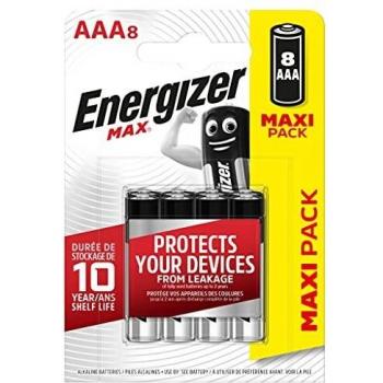 Energizer MAX Alkaline AAA Batteries, 8 each