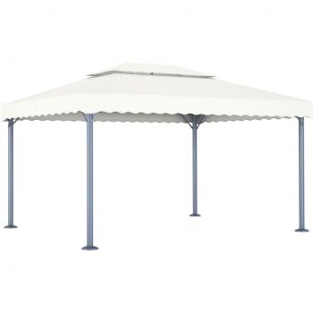 Cenador de aluminio 400x300 cm color crema