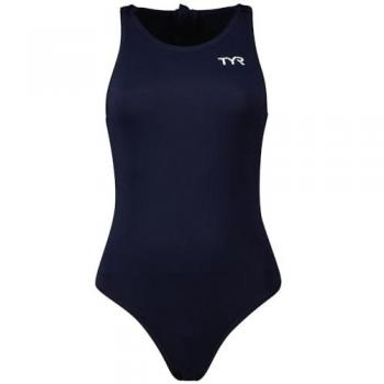 TYR Bañador Waterpolo Breakaway Solid, Traje de baño de una sola pieza, Unisex adulto, Color azul marino, Tamaño 30