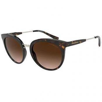 Emporio Armani Women's 0EA4145 Sunglasses, Marrón Oscuro, 53
