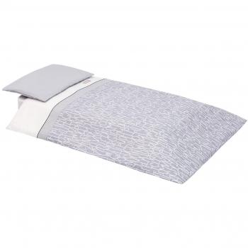 Funda Nordica+Funda (Cuna 60) 100X140 Cm Be Lettera Gris
