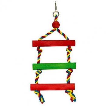 Escalera Multicolor para Aves 13x22cm
