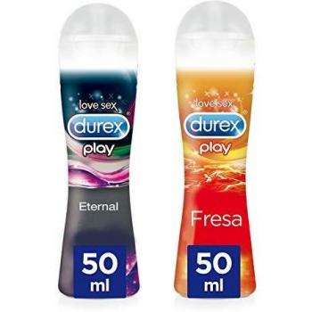 Durex Play Gel Lubricante Eternal + Gel Lubricante sabor Fresa - 2 x 50ml