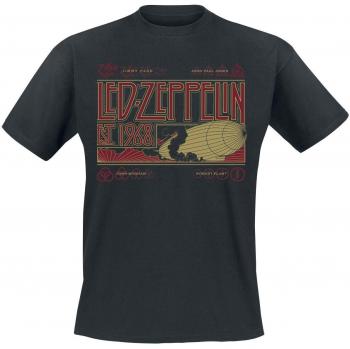 Led Zeppelin Zeppelin & Smoke Black T-Shirt for Men - Sizes M to 3XL