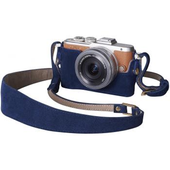 Olympus E0410323 - Funda y Correa Into The Blue para cámaras E-PL7 y E-PL8, Color Azul
