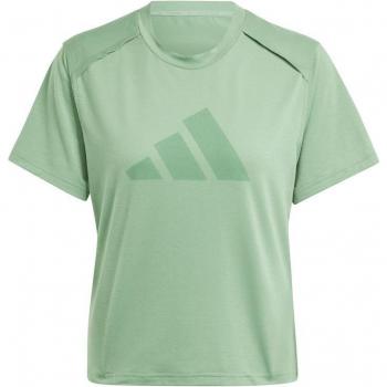 Camiseta de fitness Adidas Essentials Power BL Mujer Verde S