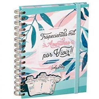 CUADERNO A5 + REGLA + 120 NOTAS ADHESIVAS HOJAS