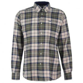 Barbour Men's Tailored Fit Fortrose Shirt - Green - Size: M