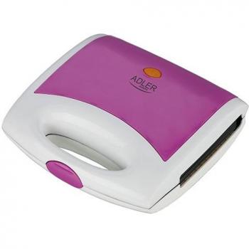 Adler AD 3020 violet - Sandwichera, color morada y blanco