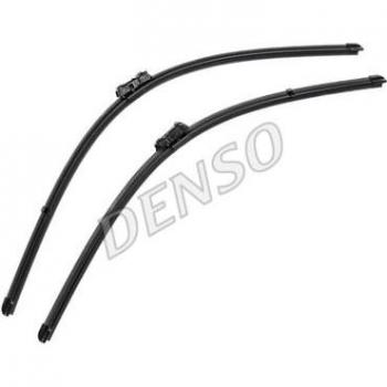 Limpiaparabrisas DENSO DF-424 - Limpiaparabrisas universal, longitud de 24 pulgadas (610 mm), diseño aerodinámico para reducción de ruido y vibraciones, sistema de instalación fácil tipo clip