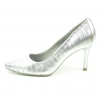 Tamaris Pumps Silver Structure with TOUCH-IT sole 1-22415-28 927 silver, Tamaris Damen-Schuhe:38