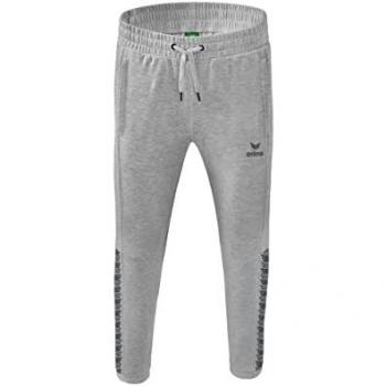 Erima Pantalones de Deporte Essential Team, Gris Claro Jaspeado, Talla M