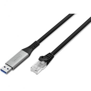 Cable Ethernet USB 3.2 Gen1 RJ45 S/FTP CAT6a 1Gbit/s 3m
