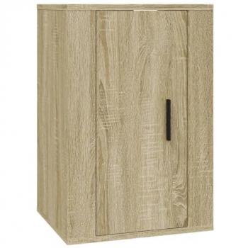 Mueble TV Multimedia Suspendido en Roble Sonoma, 40 x 34,5 x 60 cm