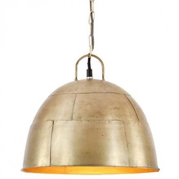 Lámpara colgante vintage redonda 25 W latón 31 cm E27 oro