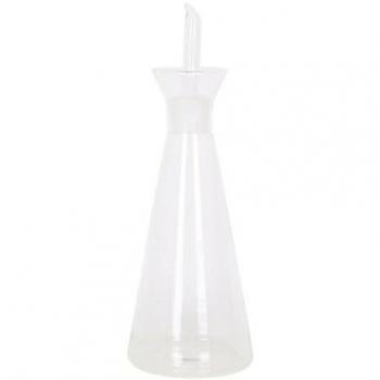 Aceitera de vidrio borosilicato con dosificador, capacidad 1000 cc, modelo Igari