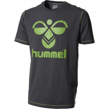 Hummel Classic - Camiseta infantil, tamaño 122 / 128, color gris / verde