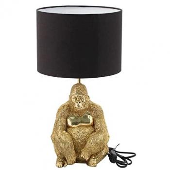 Lámpara de Pie Orangután Dorado de Resina - Signes Grimalt 45x24x24 cm