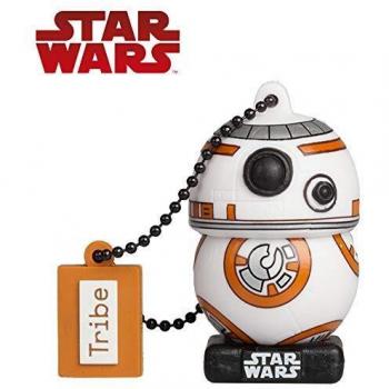 Llave USB 16 GB BB8 TLJ - Memoria Flash Drive 2.0 Original Star Wars, Tribe FD030508