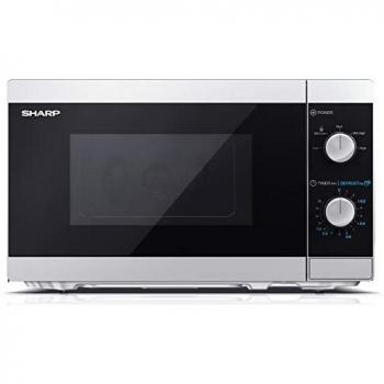 Sharp YC-MS01ES microondas 20 L con Función de descongelado, Control mecánico, y 800 W de potencia
