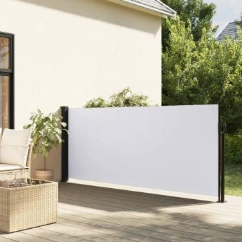 Toldo lateral retráctil 100x500 cm Color Negro, Crema, Azul y Toldo lateral retráctil blanco 100x500 cm