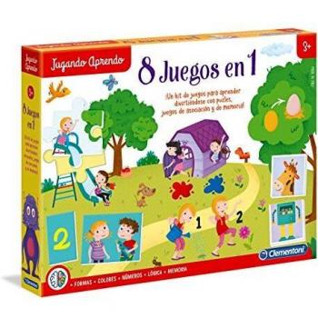 Clementoni - 8 juegos en 1 - juego educativo a partir de 3 años, juguete en español
