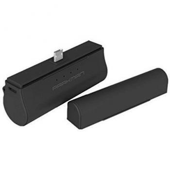 Batería Externa sin Cable, Parkman® E2 2200mAh Cargador Portátil Con Conexión Directa Power Bank de Emergencia para Samsung, LG, Xiaomi o otros Android Phone - Negro