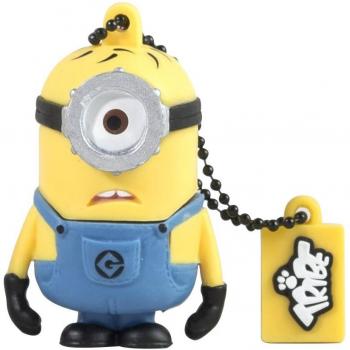 Tribe Los Minions Despicable Me Pendrive - Memoria USB Flash Drive 2.0, de goma, de 8 GB con llavero, diseño Carl