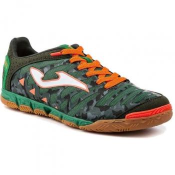 Zapatilla de fútbol sala Super Regate Verde Camuflaje-Naranja Talla 11,5 USA
