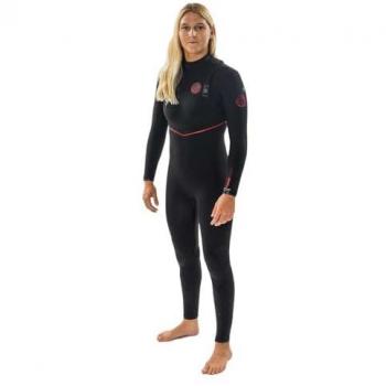 Rip Curl Traje de Neopreno Fbomb Fusion 3/2 mm con Cremallera Larga y Manga Libre - Color Negro, Talla US 8