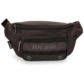 Pepe Jeans Greenwich - Riñonera de Marcha, 35 cm, 2.28 Litros, Negro