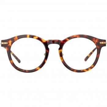Linda Farrow PARLER LF80A Asian Fit C2 Men's Eyeglasses Tortoiseshell Size 47 - Frame Only, Blue Light Block Available