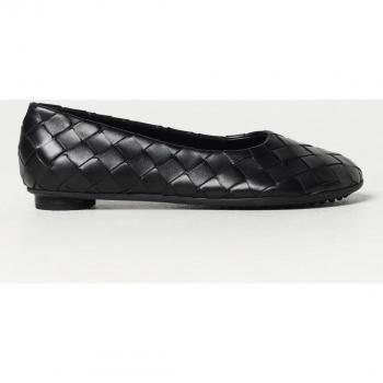 Bottega Veneta Black Nappa Intrecciata Ballerina Flats Size 36