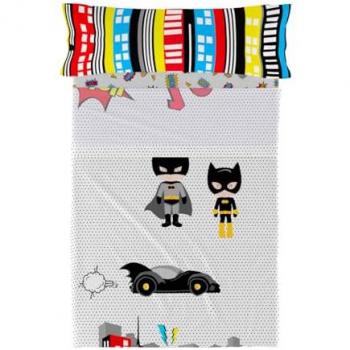 Juego de Sábanas HappyFriday Mr Fox Murciélago Multicolor Cama de 105 2 Piezas